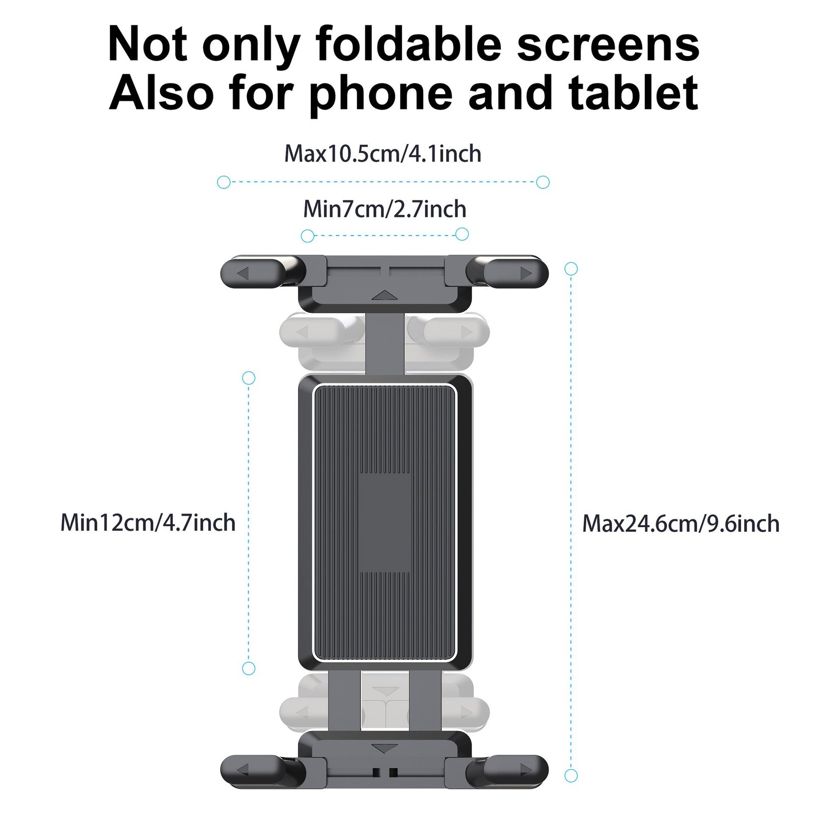 Multi Angle Metal Arm Adjusted for Phone & Tablet Holder with Claw Clamp - Image 7