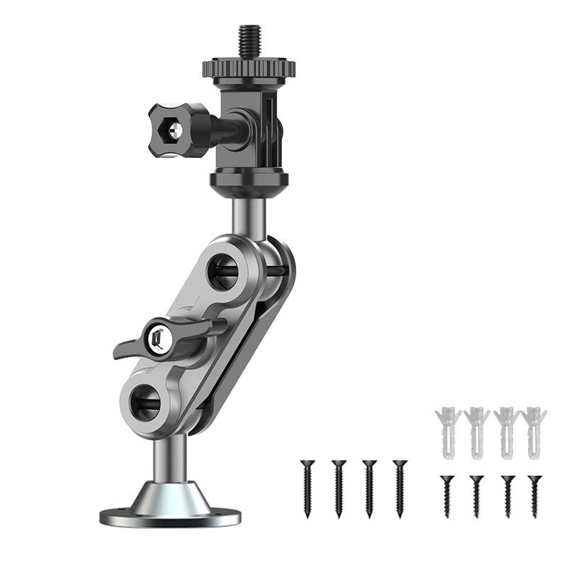 Universal Metal Flexible Angle Adjustable Holder for 1/4 Device Camera for Dash Board or Wall