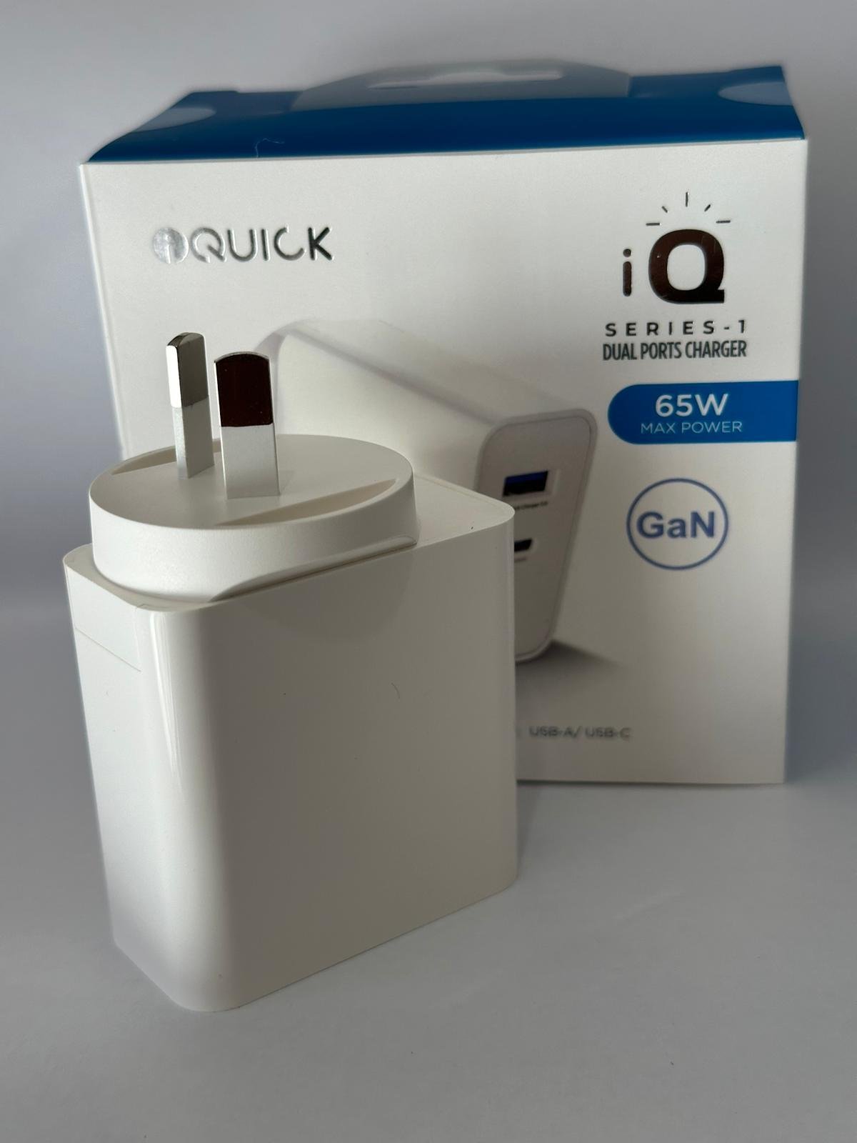 iQuick GaN 65W PD3.0+QC3.0 Fast Charging Adapter for iPhone and Android 1PD Type C & QC 3.0 Port - Image 8