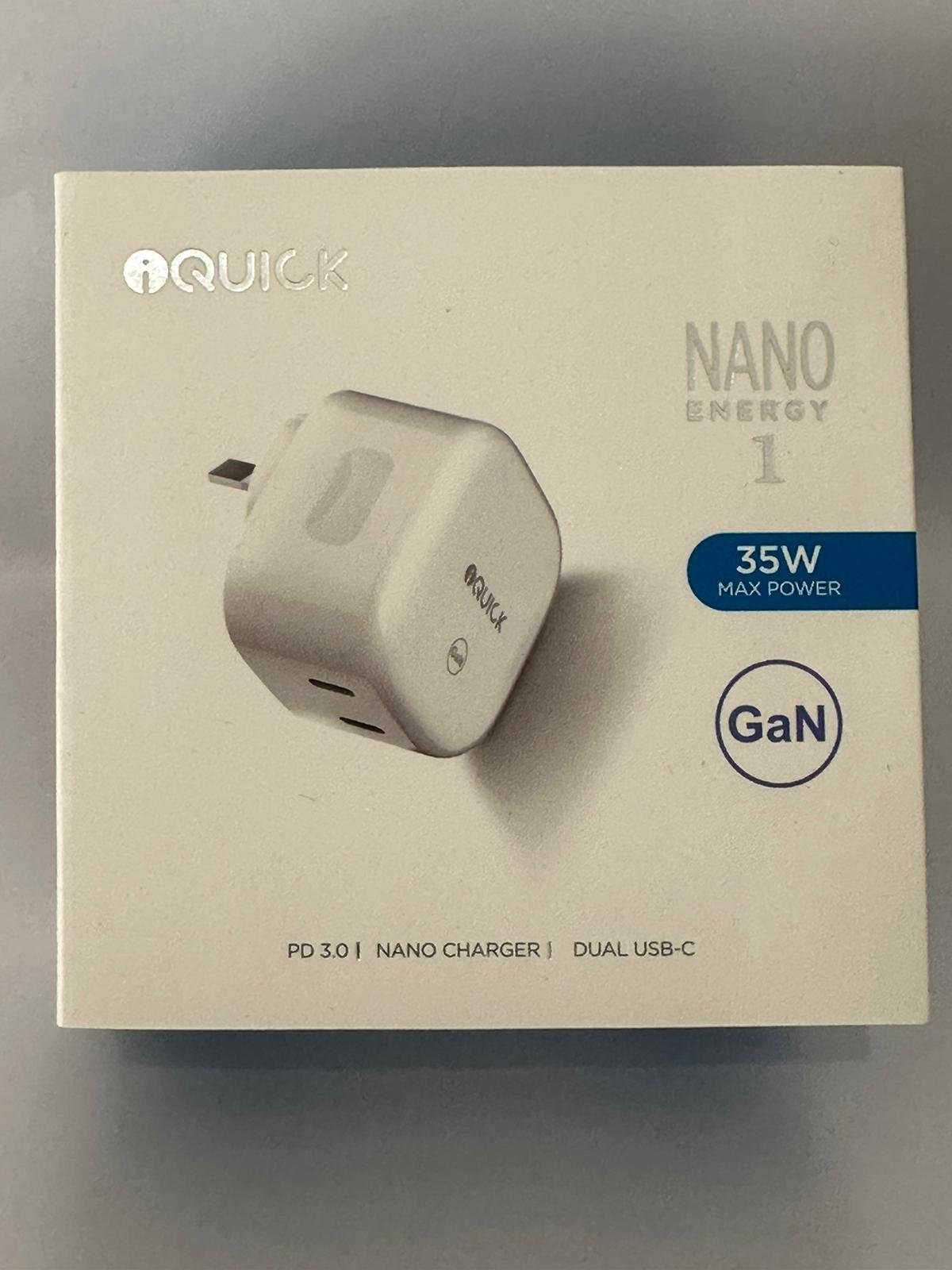 iQuick NANO Energy 1 35W USB-C Dual PD Ports Fast Charging Adapter - Image 6
