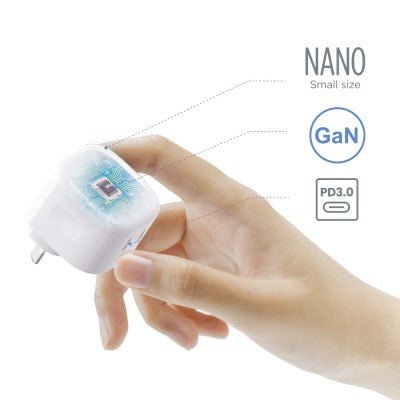 iQuick NANO Energy 1 35W USB-C Dual PD Ports Fast Charging Adapter - Image 4